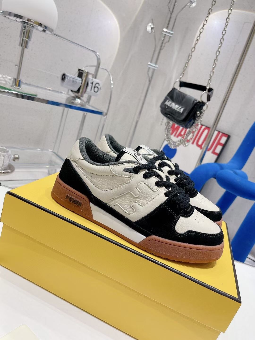 Fendi couple's sneakers, casual shoes, sports shoes